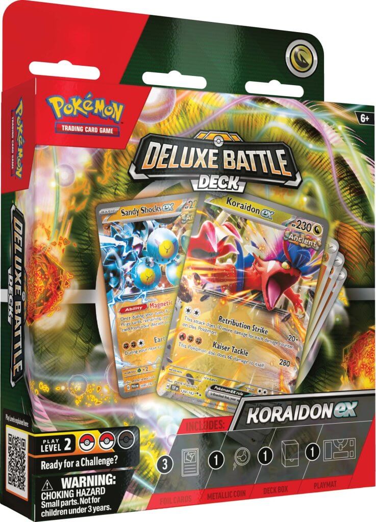 POKÉMON TCG Miraidon ex / Koraidon ex Deluxe Battle Deck (RESTOCKING SOON )