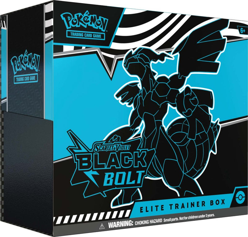 Pokémon TCG: Scarlet & Violet— Black Bolt Elite Trainer Box (Pre-Order August 2025)