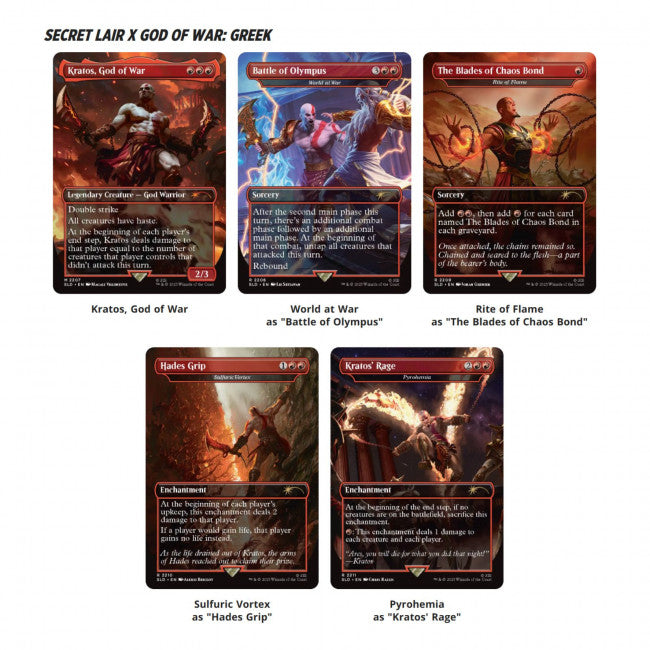 MTG Secret Lair x God of War: Greek (Non-Foil)(Pre-Order 18/12/25)