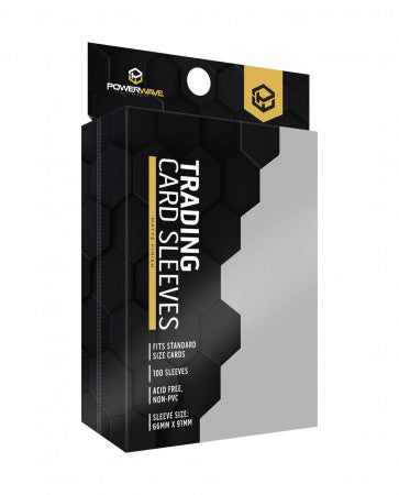 Powerwave Matte Card Sleeves 100 Pack - Clear