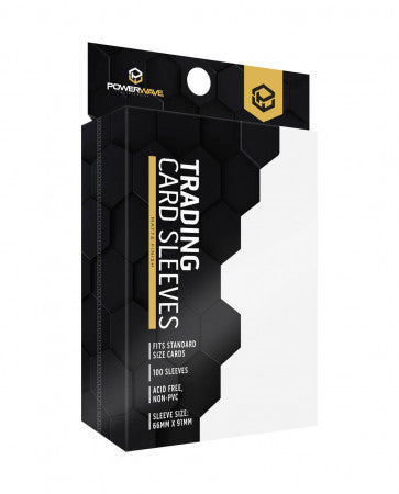 Powerwave Matte Card Sleeves 100 Pack - White