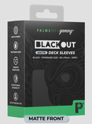 Palms Off Gaming - BLACKout Deck Sleeves - Standard - 100pc - BLACK - Matte
