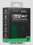 Palms Off Gaming - BLACKout Deck Sleeves - Standard - 100pc - GREEN - Matte