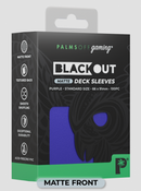 Palms Off Gaming - BLACKout Deck Sleeves - Standard - 100pc - PURPLE - Matte