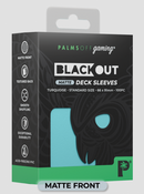 Palms Off Gaming - BLACKout Deck Sleeves - Standard - 100pc - TURQUOISE - Matte
