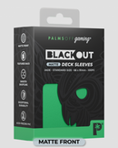 Palms Off Gaming - BLACKout Deck Sleeves - Standard - 100pc - JADE - Matte